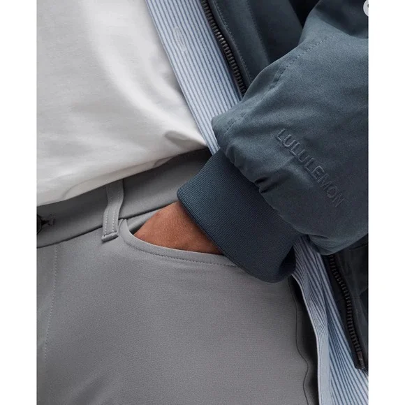 Lululemon ABC Classic-Fit 5 Pocket Pant Warpstreme Stretch Gray W36 - Picture 6 of 14